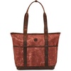 image:imageTote Bag for Women Large Work Shoulder Handbag in Waxed Canvas amp LeatherRust