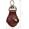 image:imageLeather Keychain Clip Cute Heart Photo Charm Ring Valentine Gift Men WomenTan Buff Vt