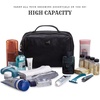 image:imageLeather Toiletry Bag Dopp Kit for Men Women Travel Shaving Pouch OrganiserBlack