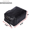 image:imageLeather Toiletry Bag Dopp Kit for Men Women Travel Shaving Pouch OrganiserBlack