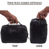 image:imageLeather Toiletry Bag Dopp Kit for Men Women Travel Shaving Pouch OrganiserBlack