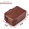 image:imageLeather Toiletry Bag Dopp Kit for Men Women Travel Shaving Pouch OrganiserCognac