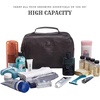 image:imageLeather Toiletry Bag Dopp Kit for Men Women Travel Shaving Pouch OrganiserGrey