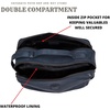 image:imageLeather Toiletry Bag Dopp Kit for Men Women Travel Shaving Pouch OrganiserOcean Blue