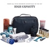 image:imageLeather Toiletry Bag Dopp Kit for Men Women Travel Shaving Pouch OrganiserOcean Blue