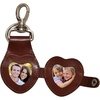 image:imageLeather Keychain Clip Cute Heart Photo Charm Ring Valentine Gift Men WomenTan Buff Vt