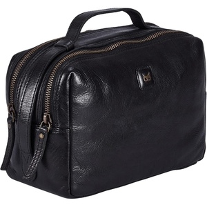 image:imageLeather Toiletry Bag Dopp Kit for Men Women Travel Shaving Pouch OrganiserBlack