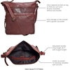 image:imageLeather Crossbody Bags for Women Sling Shoulder Purse Travel HandbagBurgundy Washed Vintage