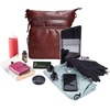 image:imageLeather Crossbody Bags for Women Sling Shoulder Purse Travel HandbagBurgundy Washed Vintage