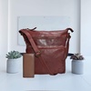 image:imageLeather Crossbody Bags for Women Sling Shoulder Purse Travel HandbagBurgundy Washed Vintage