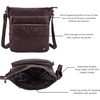 image:imageLeather Crossbody Bags for Women Sling Shoulder Purse Travel HandbagCoffee Multiwax