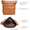 image:imageLeather Crossbody Bags for Women Sling Shoulder Purse Travel HandbagCognac Multiwax