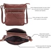 image:imageLeather Crossbody Bags for Women Sling Shoulder Purse Travel HandbagCognac Nappa