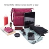 image:imageLeather Crossbody Bags for Women Sling Shoulder Purse Travel HandbagFuchsia Pink Nappa