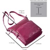 image:imageLeather Crossbody Bags for Women Sling Shoulder Purse Travel HandbagFuchsia Pink Nappa