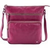 image:imageLeather Crossbody Bags for Women Sling Shoulder Purse Travel HandbagFuchsia Pink Nappa