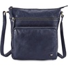 image:imageLeather Crossbody Bags for Women Sling Shoulder Purse Travel HandbagMidnight Navy Multiwax