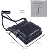 image:imageLeather Crossbody Bags for Women Sling Shoulder Purse Travel HandbagMidnight Navy Multiwax