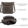 image:imageLeather Crossbody Bags for Women Sling Shoulder Purse Travel HandbagOlive Green Washed Vintage