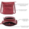 image:imageLeather Crossbody Bags for Women Sling Shoulder Purse Travel HandbagRed Nappa