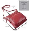 image:imageLeather Crossbody Bags for Women Sling Shoulder Purse Travel HandbagRed Nappa