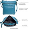 image:imageLeather Crossbody Bags for Women Sling Shoulder Purse Travel HandbagTurquoise Green Nappa