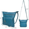 image:imageLeather Crossbody Bags for Women Sling Shoulder Purse Travel HandbagTurquoise Green Nappa