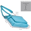 image:imageLeather Crossbody Bags for Women Small Soft Genuine Pebbled Sling Shoulder Handbag Crossover Purse with Full Adjustable Strap Cognac NappaAir Blue Nappa