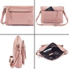 image:imageLeather Crossbody Bags for Women Small Soft Genuine Pebbled Sling Shoulder Handbag Crossover Purse with Full Adjustable Strap Cognac NappaBaby Pink Nappa