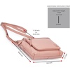 image:imageLeather Crossbody Bags for Women Small Soft Genuine Pebbled Sling Shoulder Handbag Crossover Purse with Full Adjustable Strap Cognac NappaBaby Pink Nappa