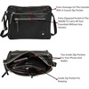 image:imageLeather Crossbody Bags for Women Small Soft Genuine Pebbled Sling Shoulder Handbag Crossover Purse with Full Adjustable Strap Cognac NappaBlack Nappa