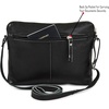 image:imageLeather Crossbody Bags for Women Small Soft Genuine Pebbled Sling Shoulder Handbag Crossover Purse with Full Adjustable Strap Cognac NappaBlack Nappa
