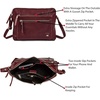 image:imageLeather Crossbody Bags for Women Small Soft Genuine Pebbled Sling Shoulder Handbag Crossover Purse with Full Adjustable Strap Cognac NappaBurgundy Nappa