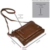 image:imageLeather Crossbody Bags for Women Small Soft Genuine Pebbled Sling Shoulder Handbag Crossover Purse with Full Adjustable Strap Cognac NappaChocolate Nappa