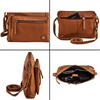 image:imageLeather Crossbody Bags for Women Small Soft Genuine Pebbled Sling Shoulder Handbag Crossover Purse with Full Adjustable Strap Cognac NappaCognac Nappa
