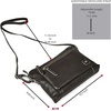 image:imageLeather Crossbody Bags for Women Small Soft Genuine Pebbled Sling Shoulder Handbag Crossover Purse with Full Adjustable Strap Cognac NappaDark Grey Nappa