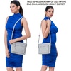 image:imageLeather Crossbody Bags for Women Small Soft Genuine Pebbled Sling Shoulder Handbag Crossover Purse with Full Adjustable Strap Cognac NappaIce Grey Nappa