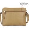 image:imageLeather Crossbody Bags for Women Small Soft Genuine Pebbled Sling Shoulder Handbag Crossover Purse with Full Adjustable Strap Cognac NappaKhaki Green Nappa