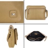 image:imageLeather Crossbody Bags for Women Small Soft Genuine Pebbled Sling Shoulder Handbag Crossover Purse with Full Adjustable Strap Cognac NappaKhaki Green Nappa