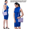 image:imageLeather Crossbody Bags for Women Small Soft Genuine Pebbled Sling Shoulder Handbag Crossover Purse with Full Adjustable Strap Cognac NappaLavender Nappa