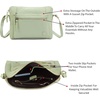 image:imageLeather Crossbody Bags for Women Small Soft Genuine Pebbled Sling Shoulder Handbag Crossover Purse with Full Adjustable Strap Cognac NappaMint Nappa