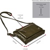 image:imageLeather Crossbody Bags for Women Small Soft Genuine Pebbled Sling Shoulder Handbag Crossover Purse with Full Adjustable Strap Cognac NappaOlive Nappa