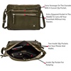 image:imageLeather Crossbody Bags for Women Small Soft Genuine Pebbled Sling Shoulder Handbag Crossover Purse with Full Adjustable Strap Cognac NappaOlive Nappa