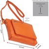 image:imageLeather Crossbody Bags for Women Small Soft Genuine Pebbled Sling Shoulder Handbag Crossover Purse with Full Adjustable Strap Cognac NappaOrange Nappa