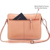 image:imageLeather Crossbody Bags for Women Small Soft Genuine Pebbled Sling Shoulder Handbag Crossover Purse with Full Adjustable Strap Cognac NappaPeach Nappa