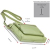image:imageLeather Crossbody Bags for Women Small Soft Genuine Pebbled Sling Shoulder Handbag Crossover Purse with Full Adjustable Strap Cognac NappaSage Nappa