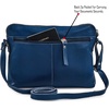 image:imageLeather Crossbody Bags for Women Small Soft Genuine Pebbled Sling Shoulder Handbag Crossover Purse with Full Adjustable Strap Cognac NappaSapphire Blue Nappa