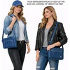 image:imageLeather Crossbody Bags for Women Small Soft Genuine Pebbled Sling Shoulder Handbag Crossover Purse with Full Adjustable Strap Cognac NappaSapphire Blue Nappa