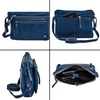 image:imageLeather Crossbody Bags for Women Small Soft Genuine Pebbled Sling Shoulder Handbag Crossover Purse with Full Adjustable Strap Cognac NappaSapphire Blue Nappa
