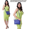 image:imageLeather Crossbody Bags for Women Small Soft Genuine Pebbled Sling Shoulder Handbag Crossover Purse with Full Adjustable Strap Cognac NappaViolet Nappa